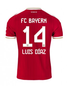 Billige Bayern Munich Luis Diaz #14 Hjemmedrakt 2026-27 Kortermet